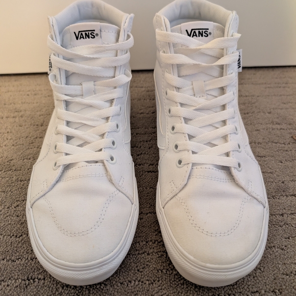 Vans Women's White High-Top Sneakers - Picture 2 of 6